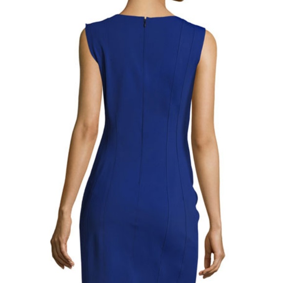 Elie Tahari Marley blue sleeveless sheath dress - Picture 2 of 8